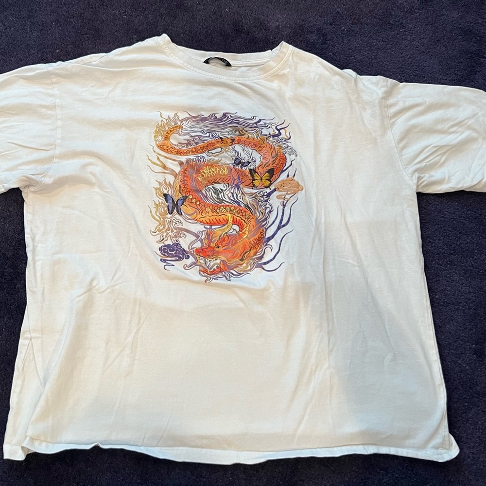 Shein women’s oversized dragon shirt
